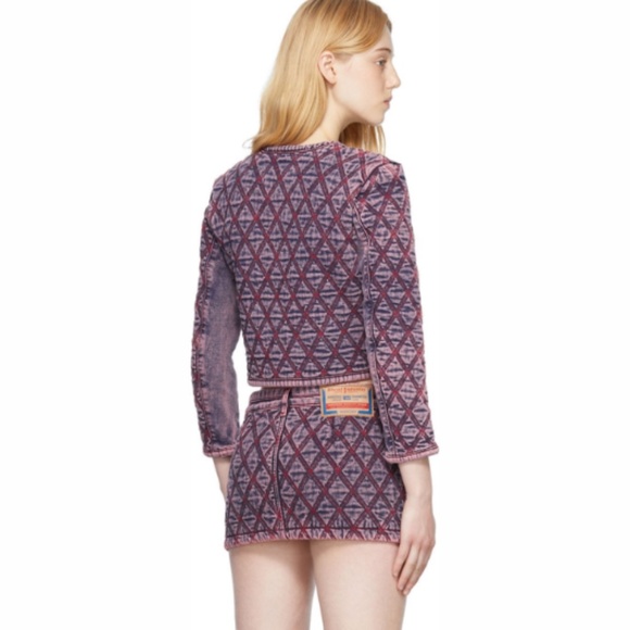 DIESEL PINK QUILTED JACKET Size S - Picture 6 of 7